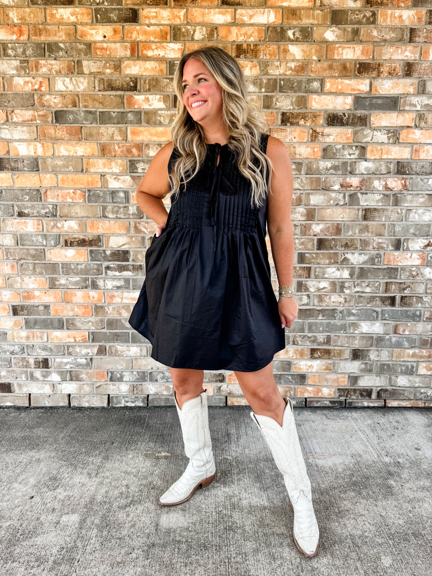 Black Bow Tie Dress