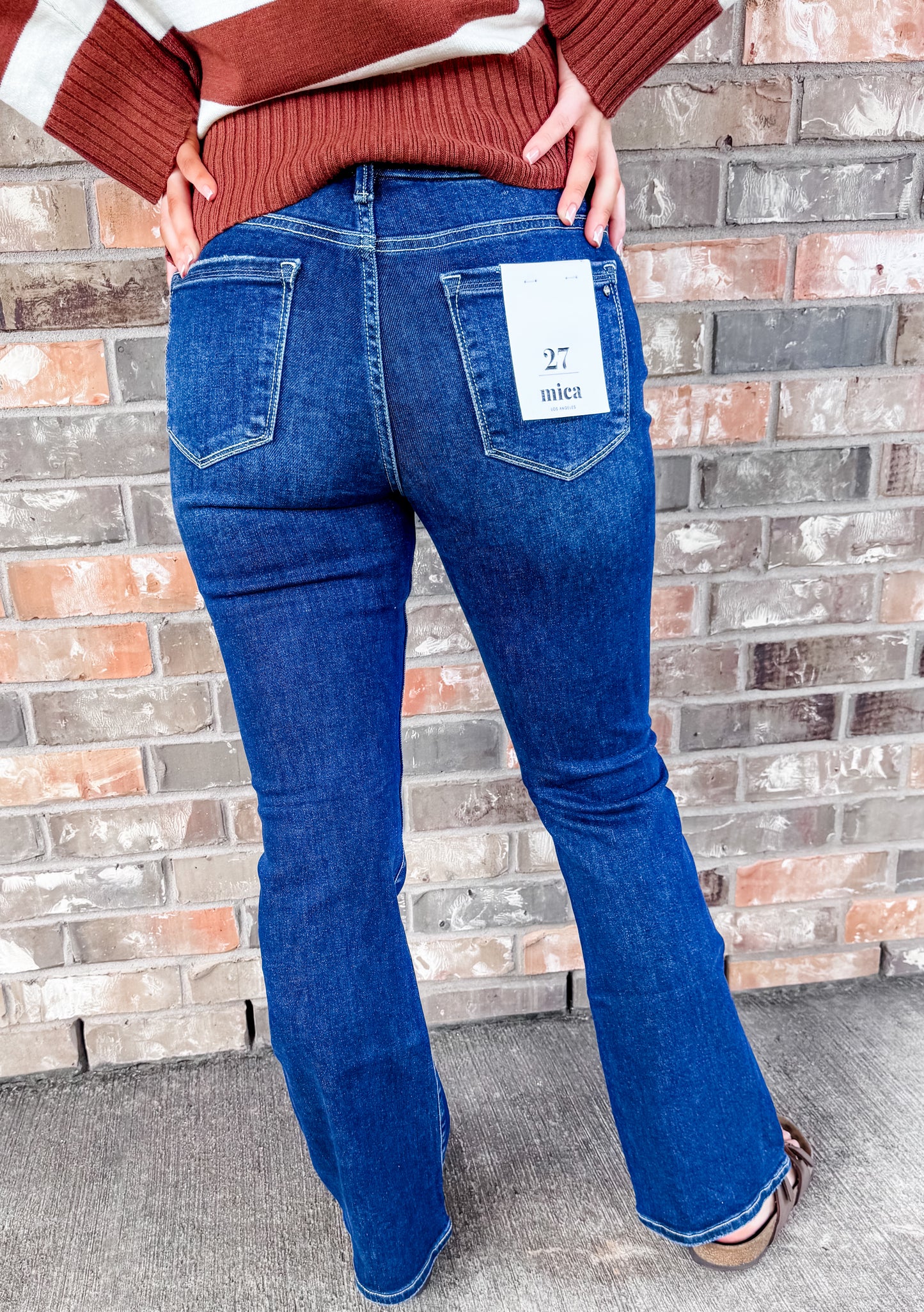 Mica Mid-Rise Boot cut Jean
