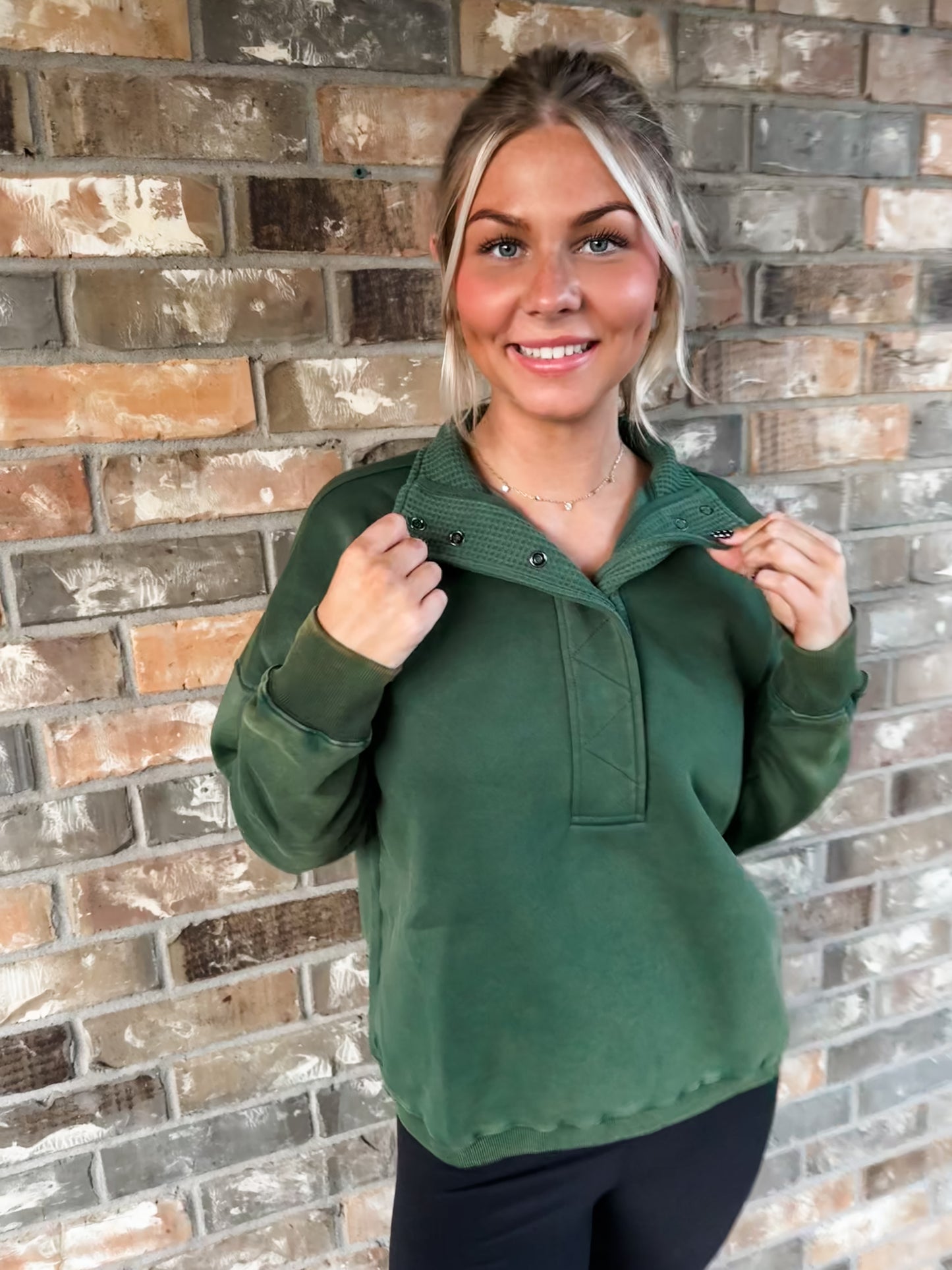 Green sweatshirt