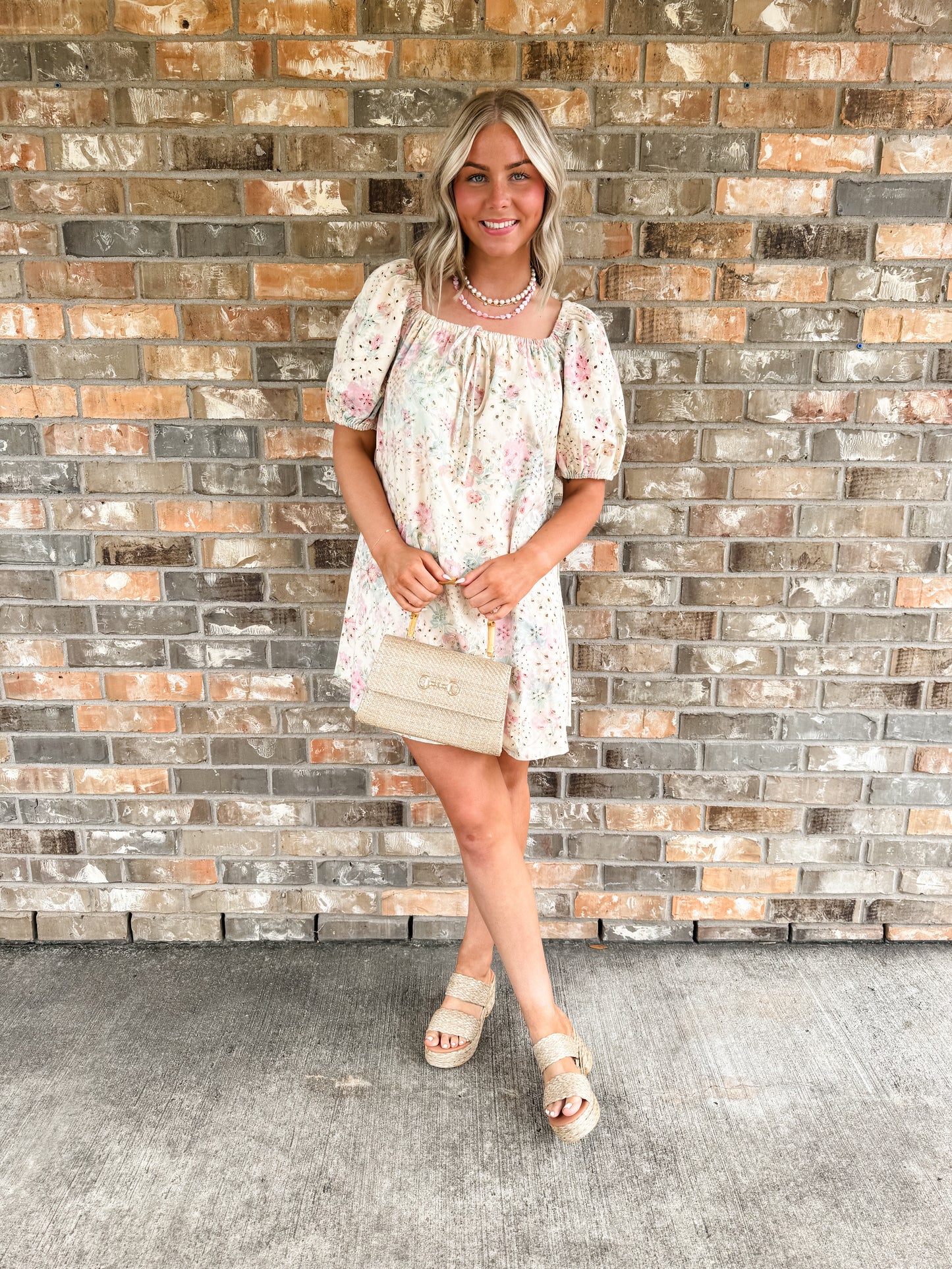 Floral Eyelet Lace Dress