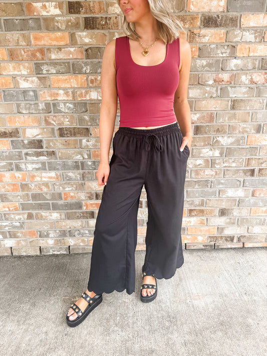 Bonnie Scalloped Pants