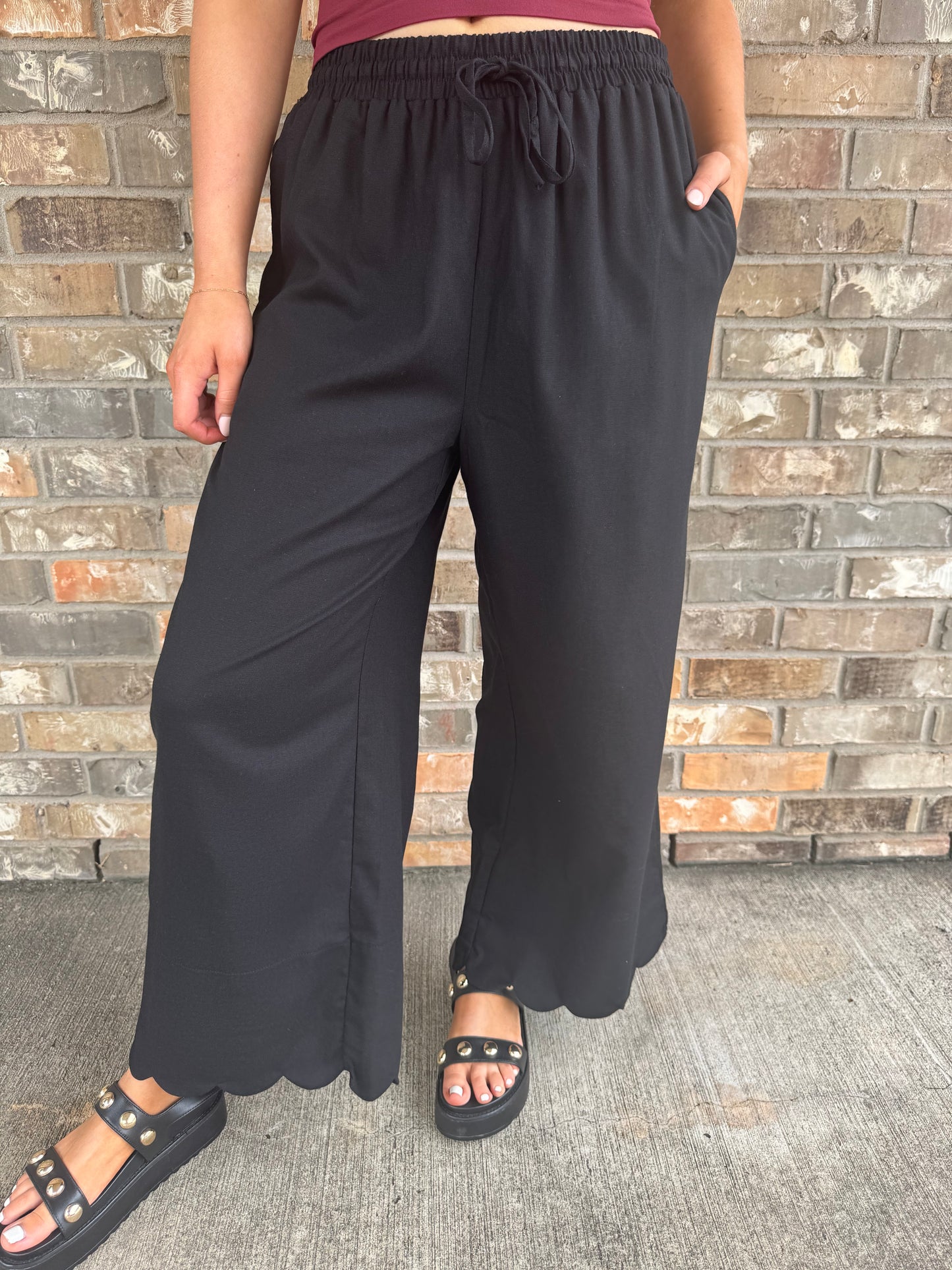 Bonnie Scalloped Pants