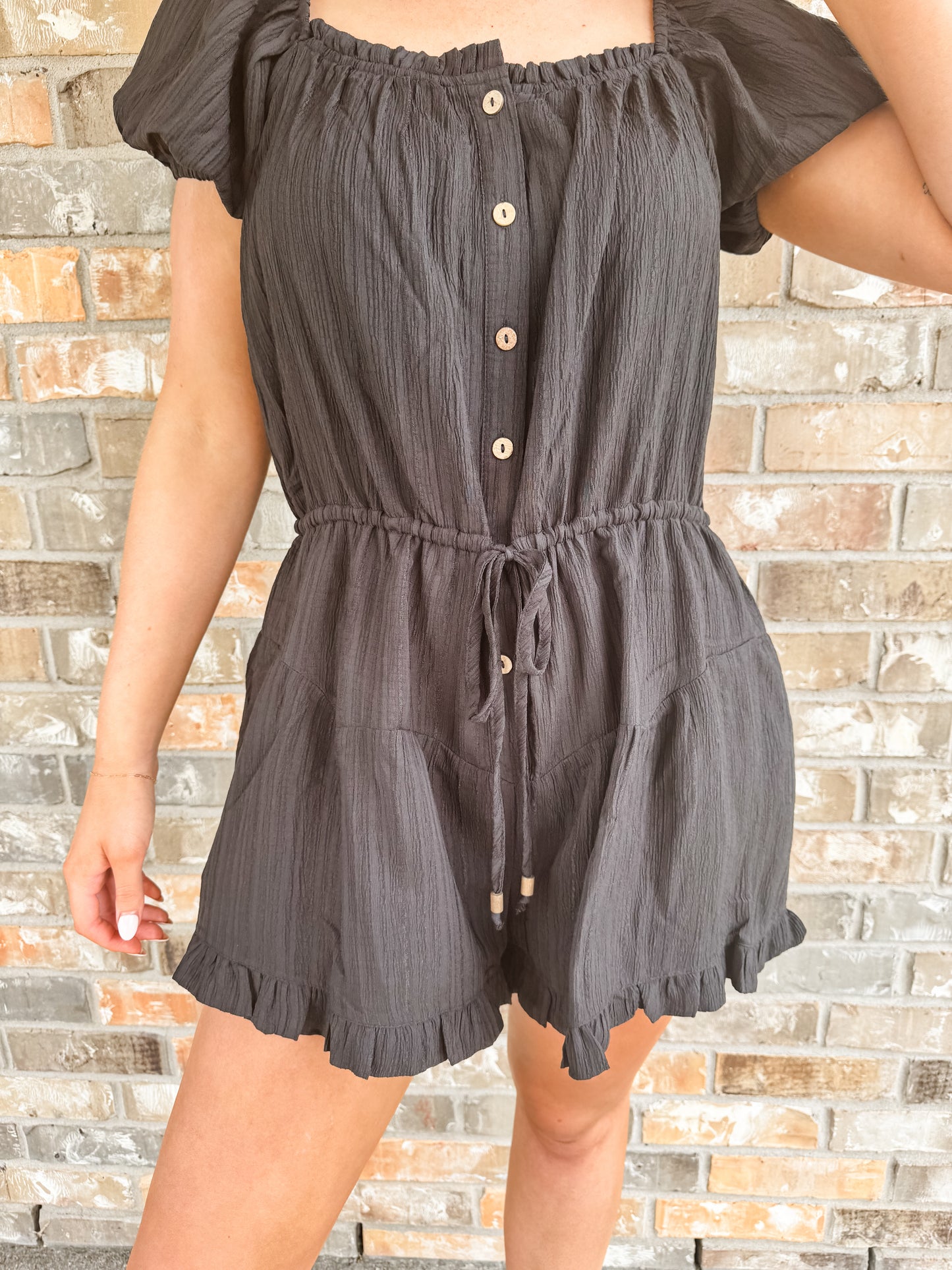 Robyn Black Romper