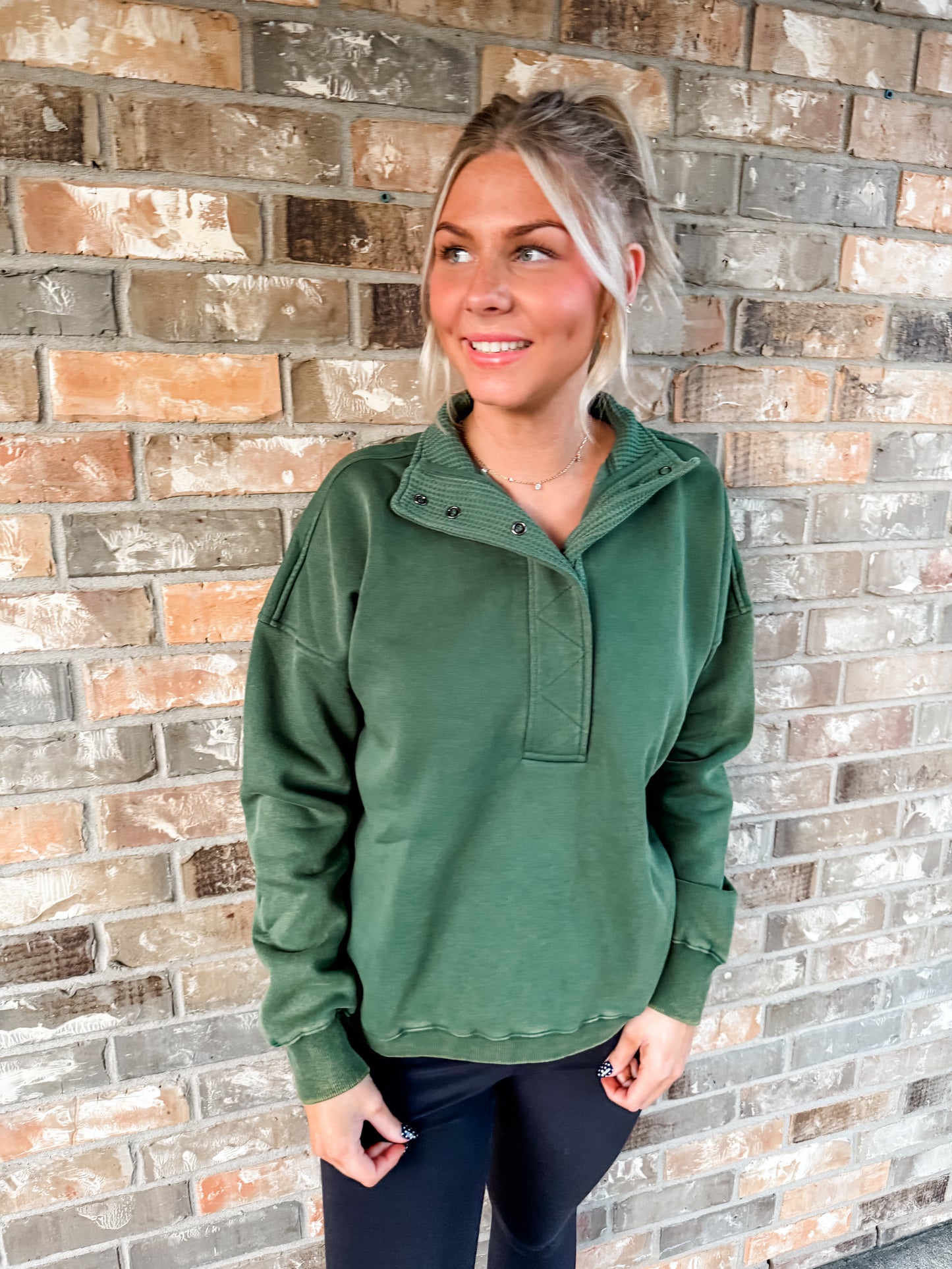 Green sweatshirt