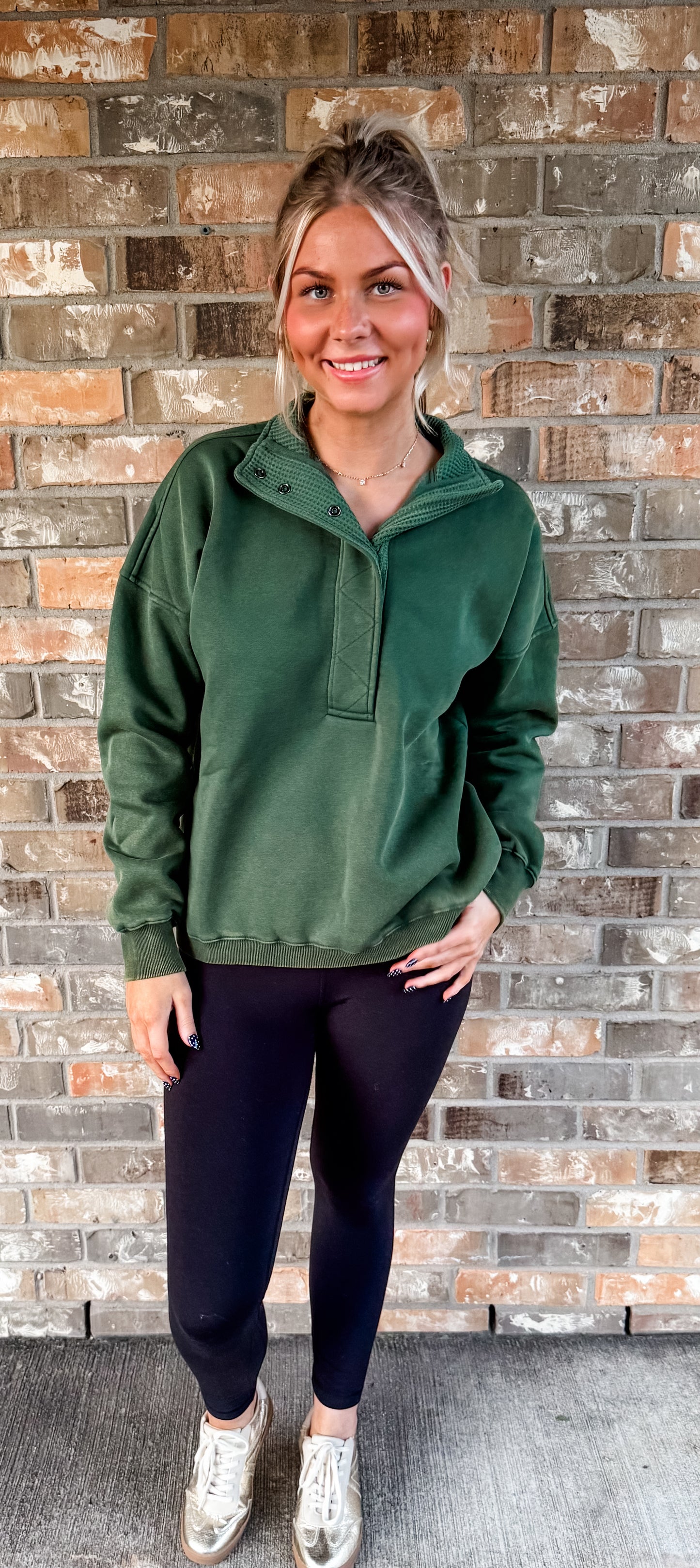 Green sweatshirt