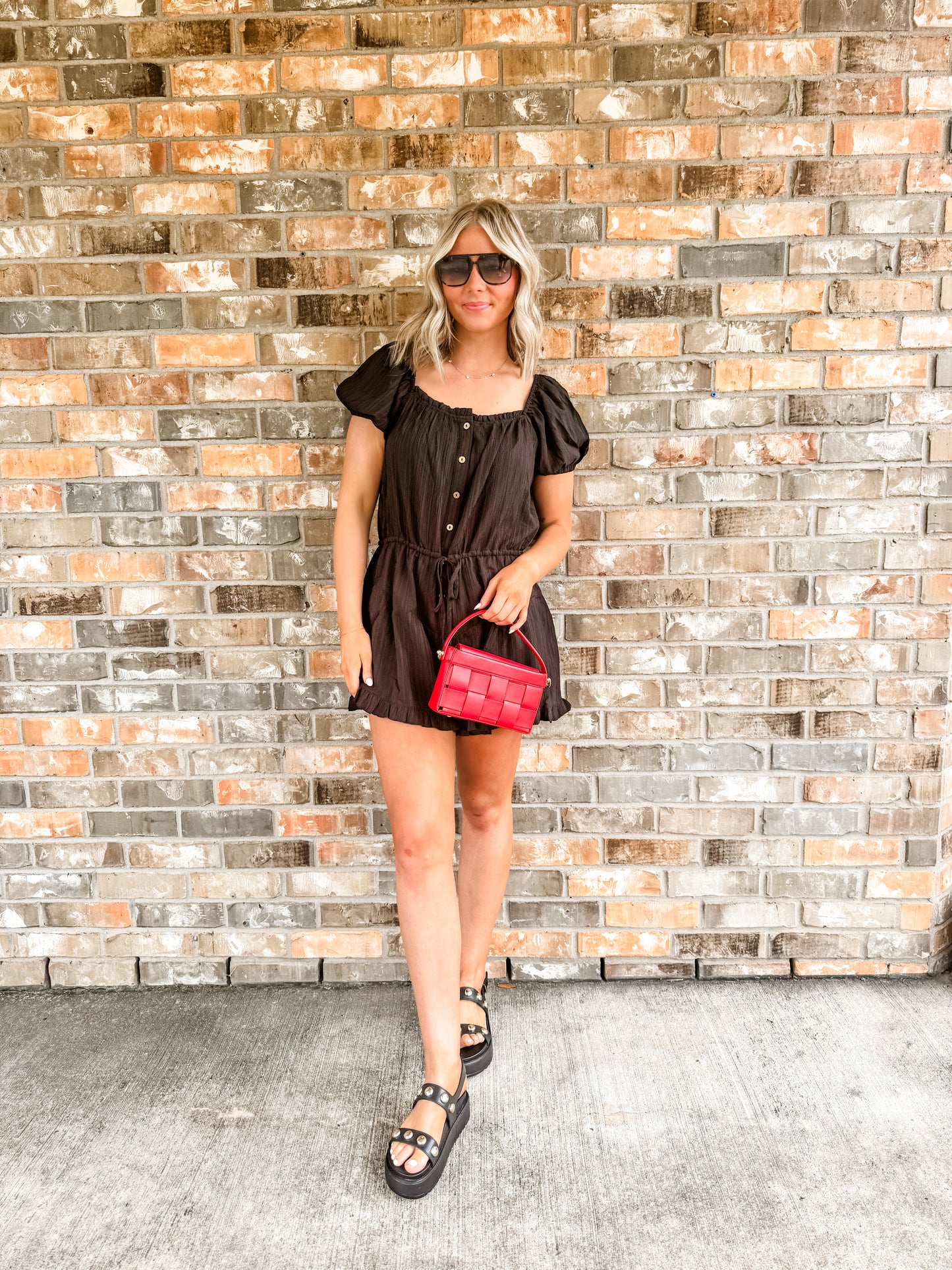 Robyn Black Romper