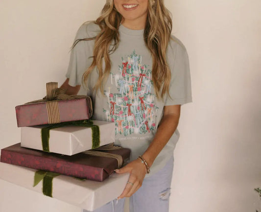 Christmas Tinsel Tree Tee