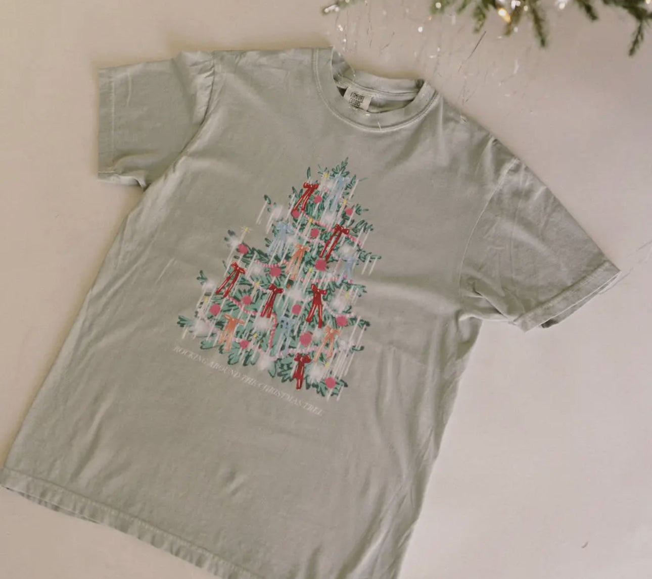 Christmas Tinsel Tree Tee