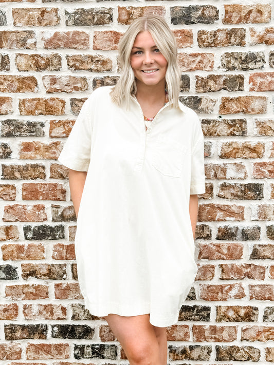 Carlie Cream Dress