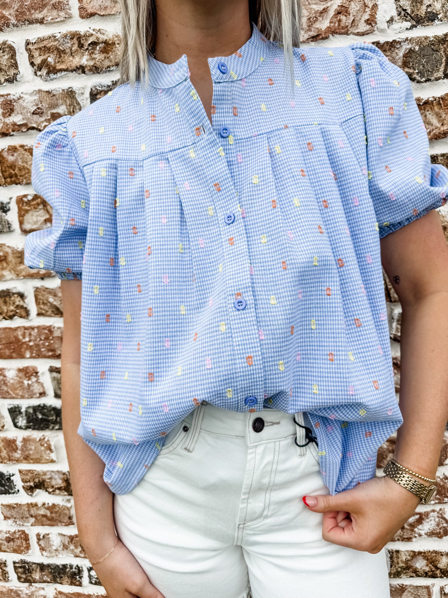Missy Polka Dot Top