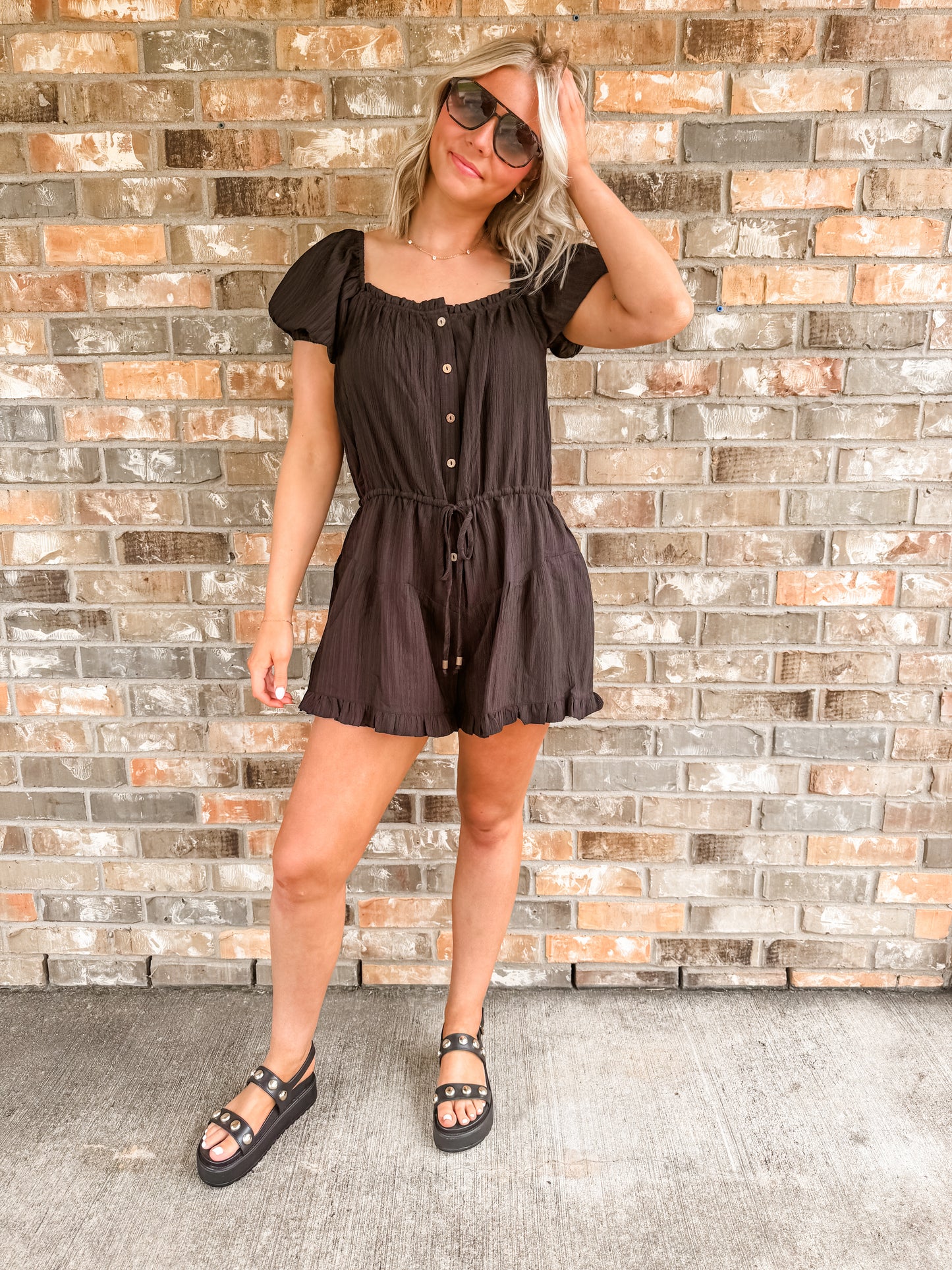 Robyn Black Romper