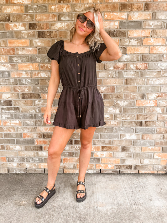 Robyn Black Romper