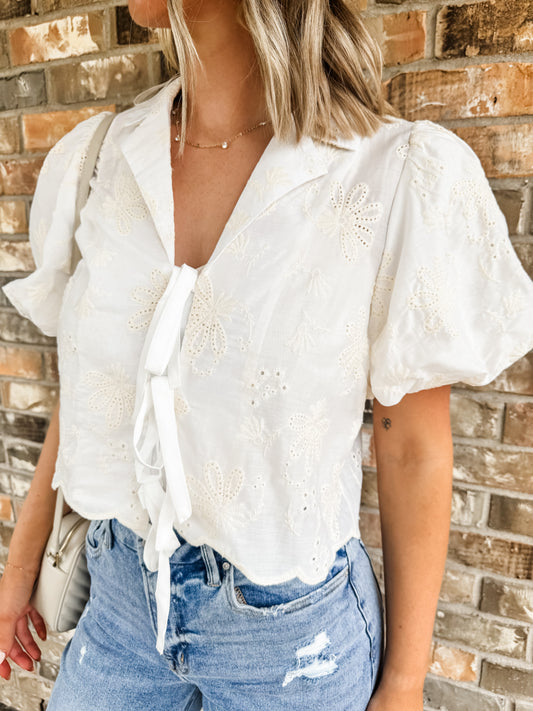 Ivy Eyelet Top