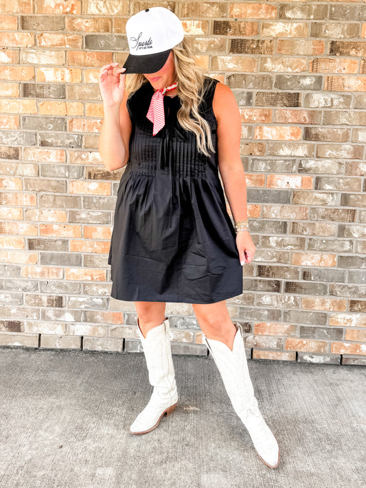 Black Bow Tie Dress