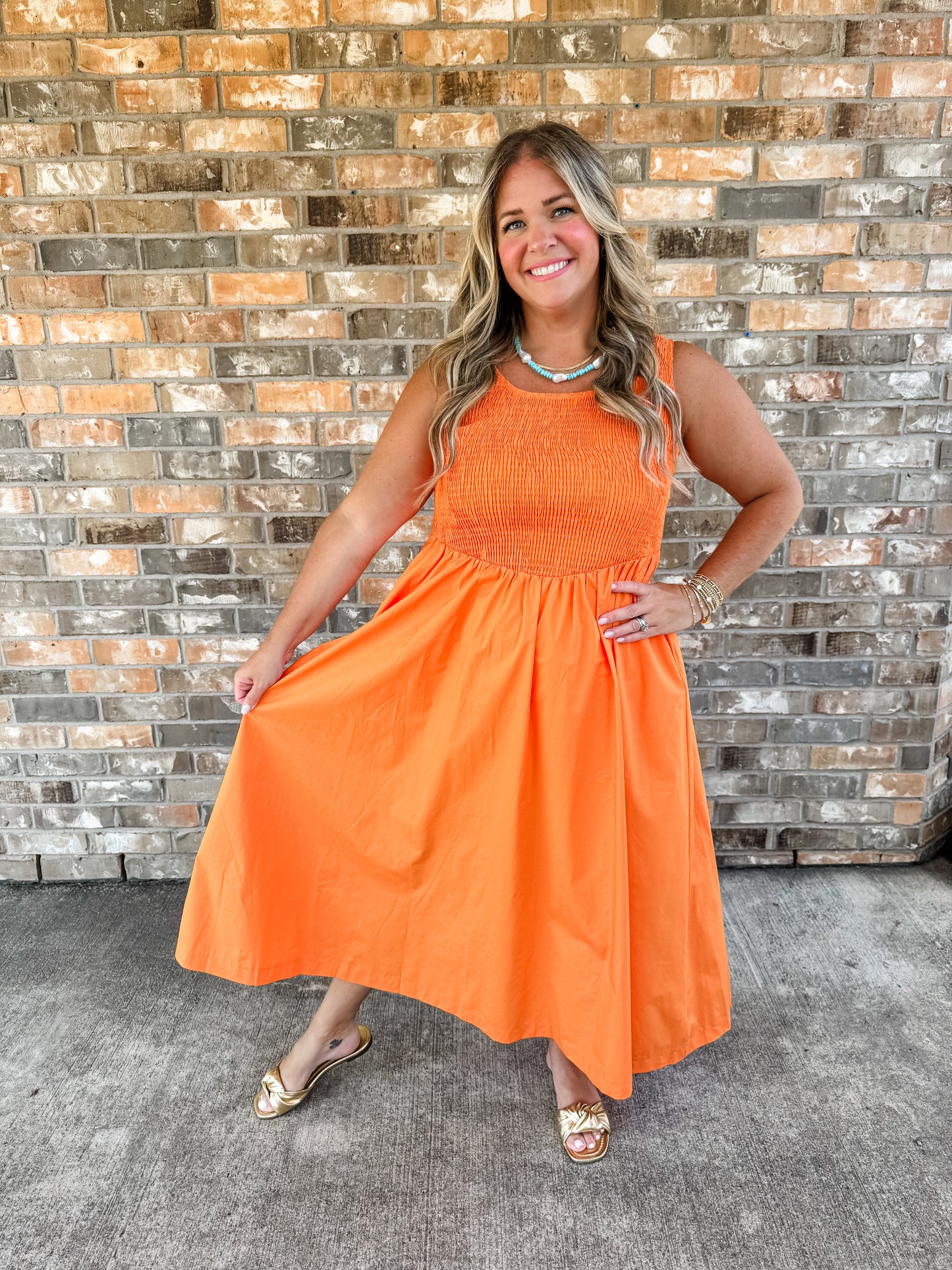 Orange Maxi Dress