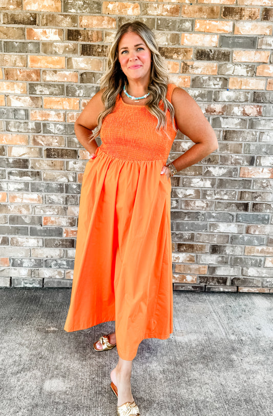 Orange Maxi Dress