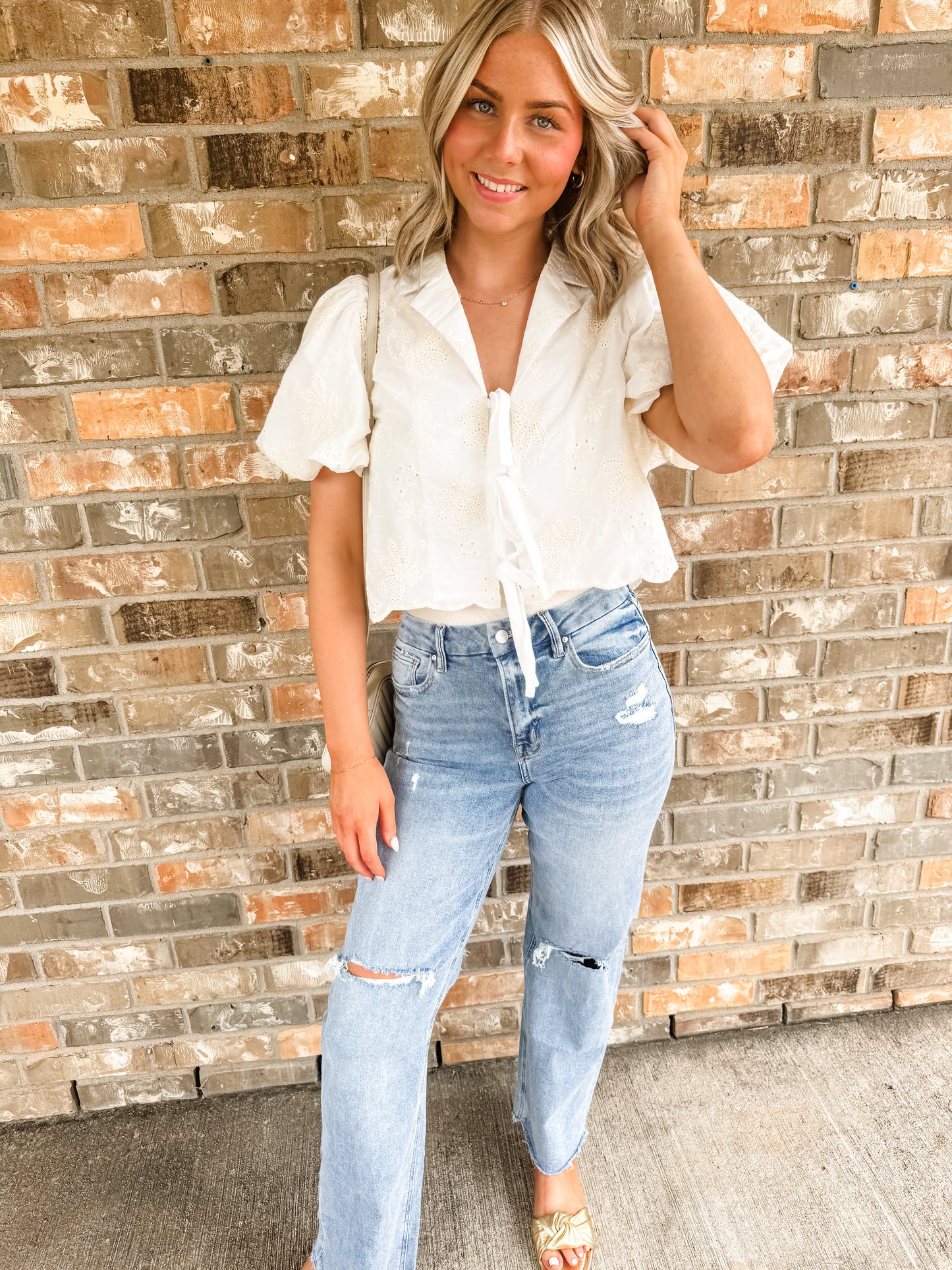 Ivy Eyelet Top
