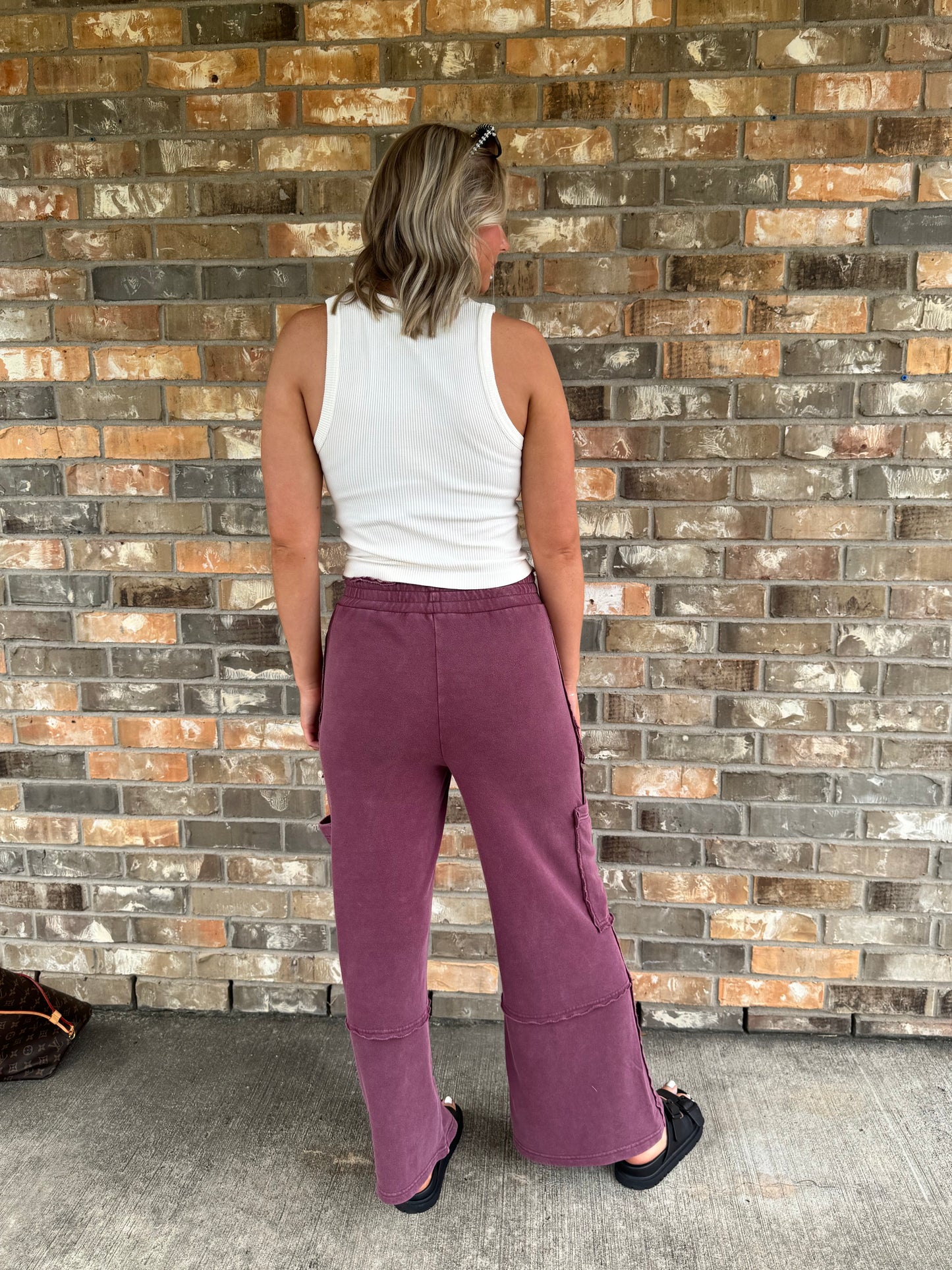 Dark Cherry Pants