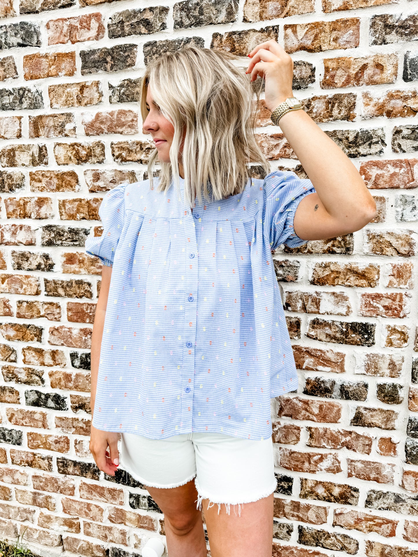 Missy Polka Dot Top