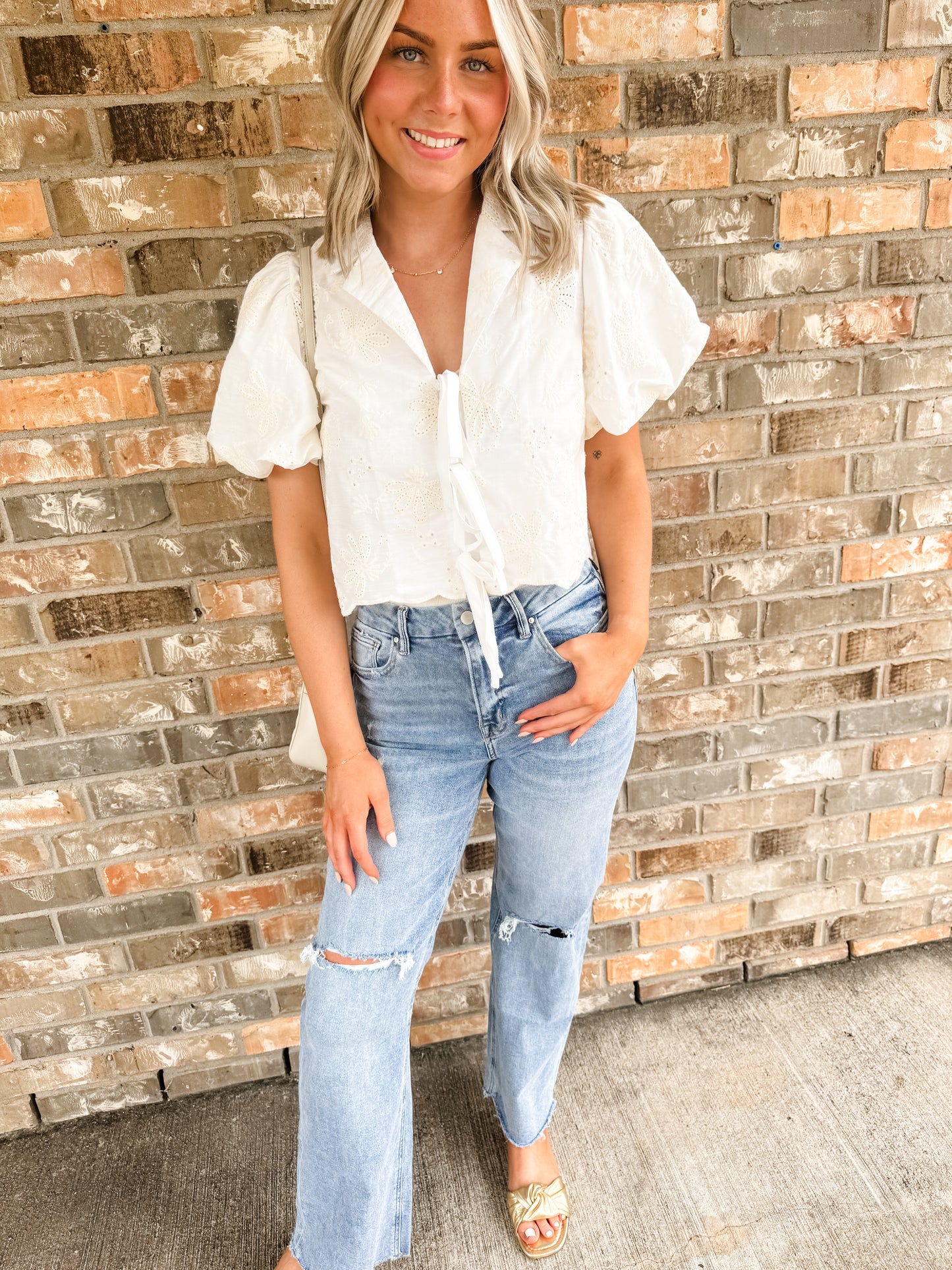 Ivy Eyelet Top