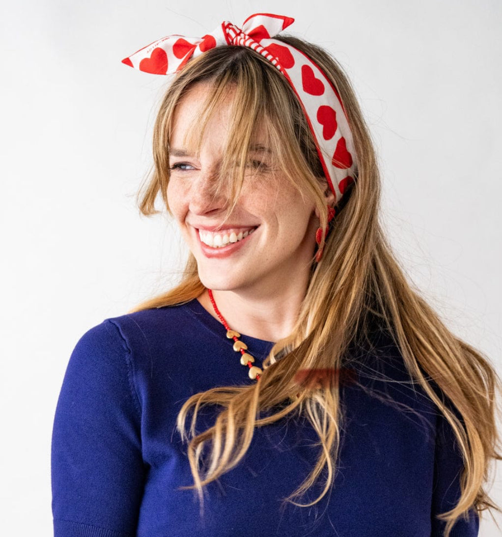 Heart Print Scarf