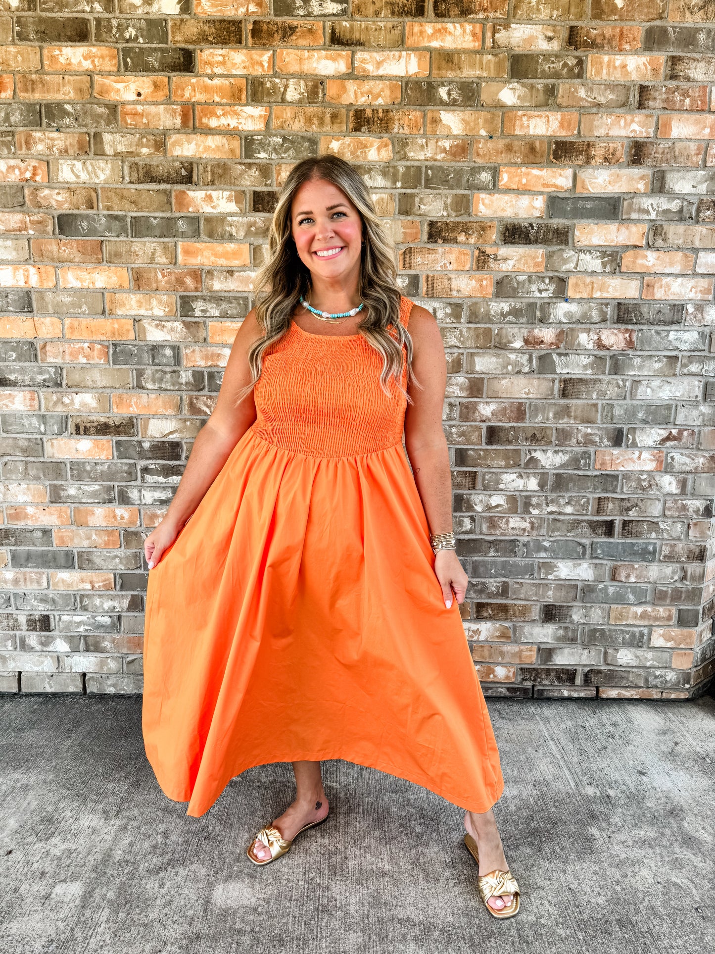 Orange Maxi Dress