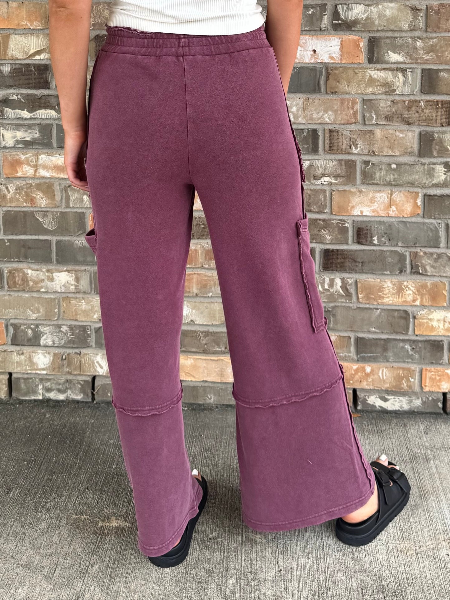 Dark Cherry Pants
