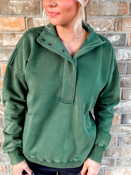 Green sweatshirt