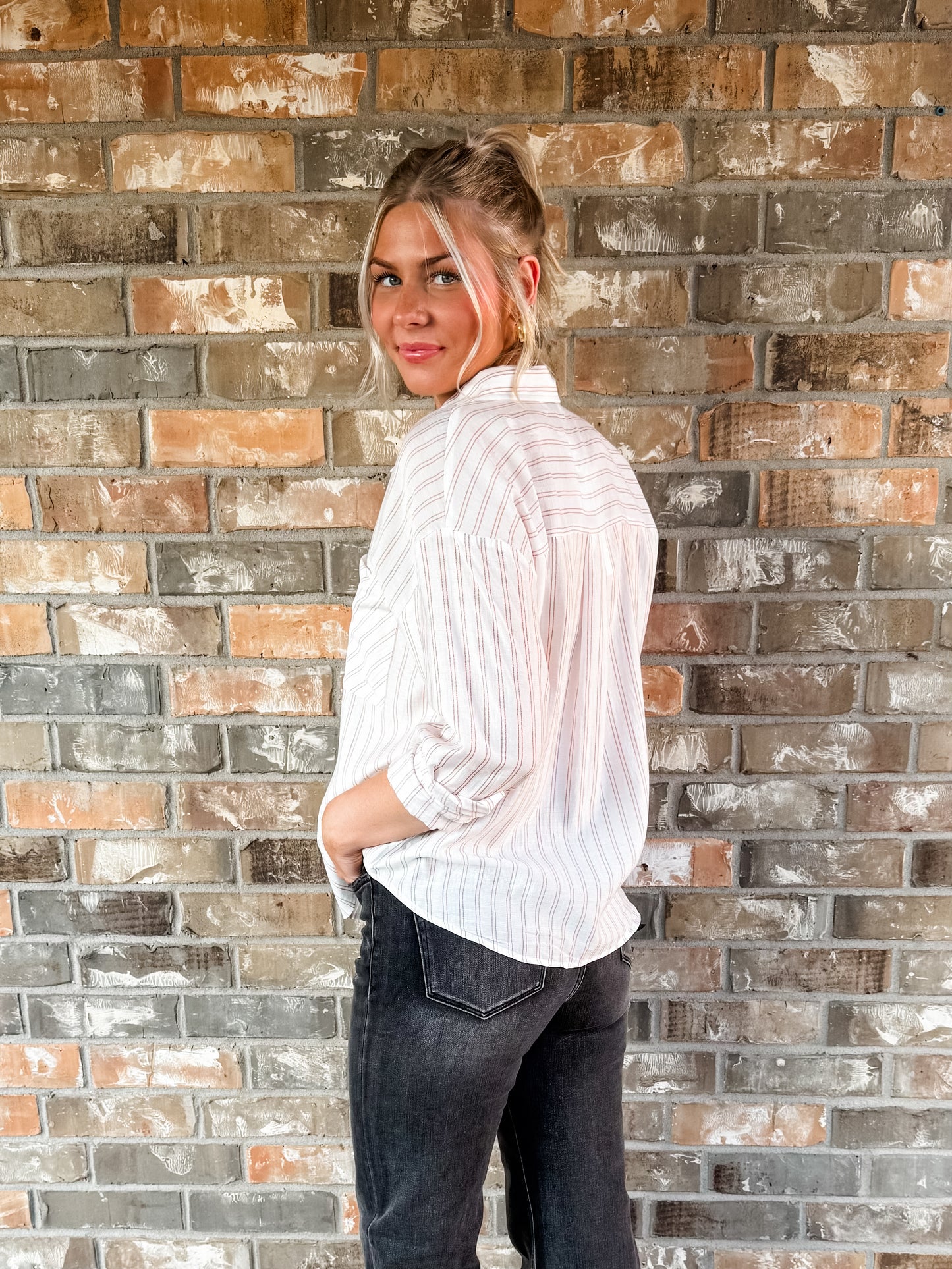 Double Line Stripe Long Sleeve