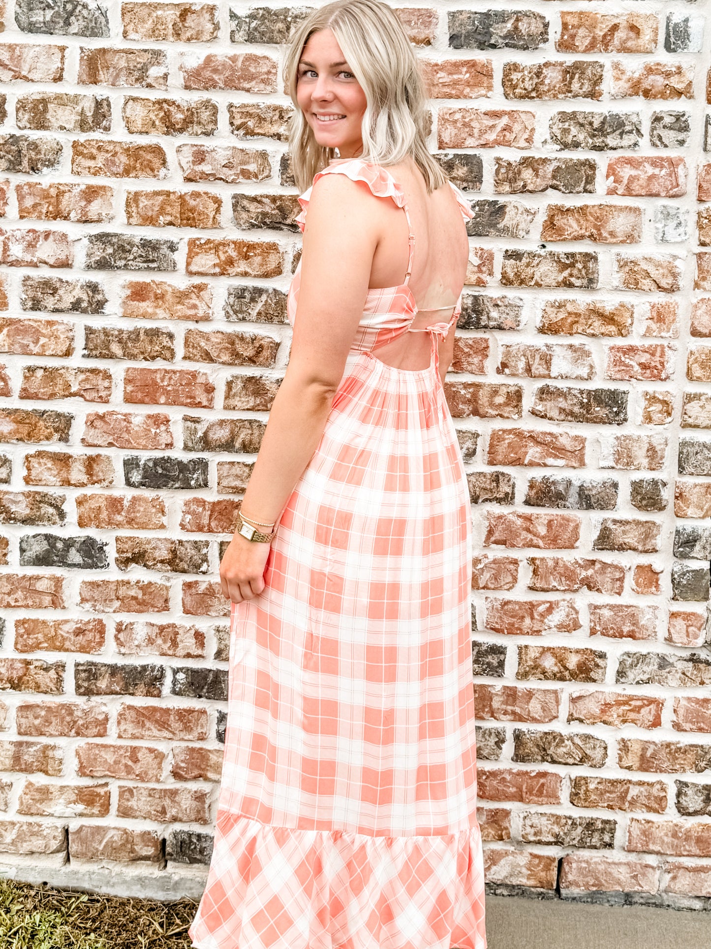 Cora Coral Maxi Dress