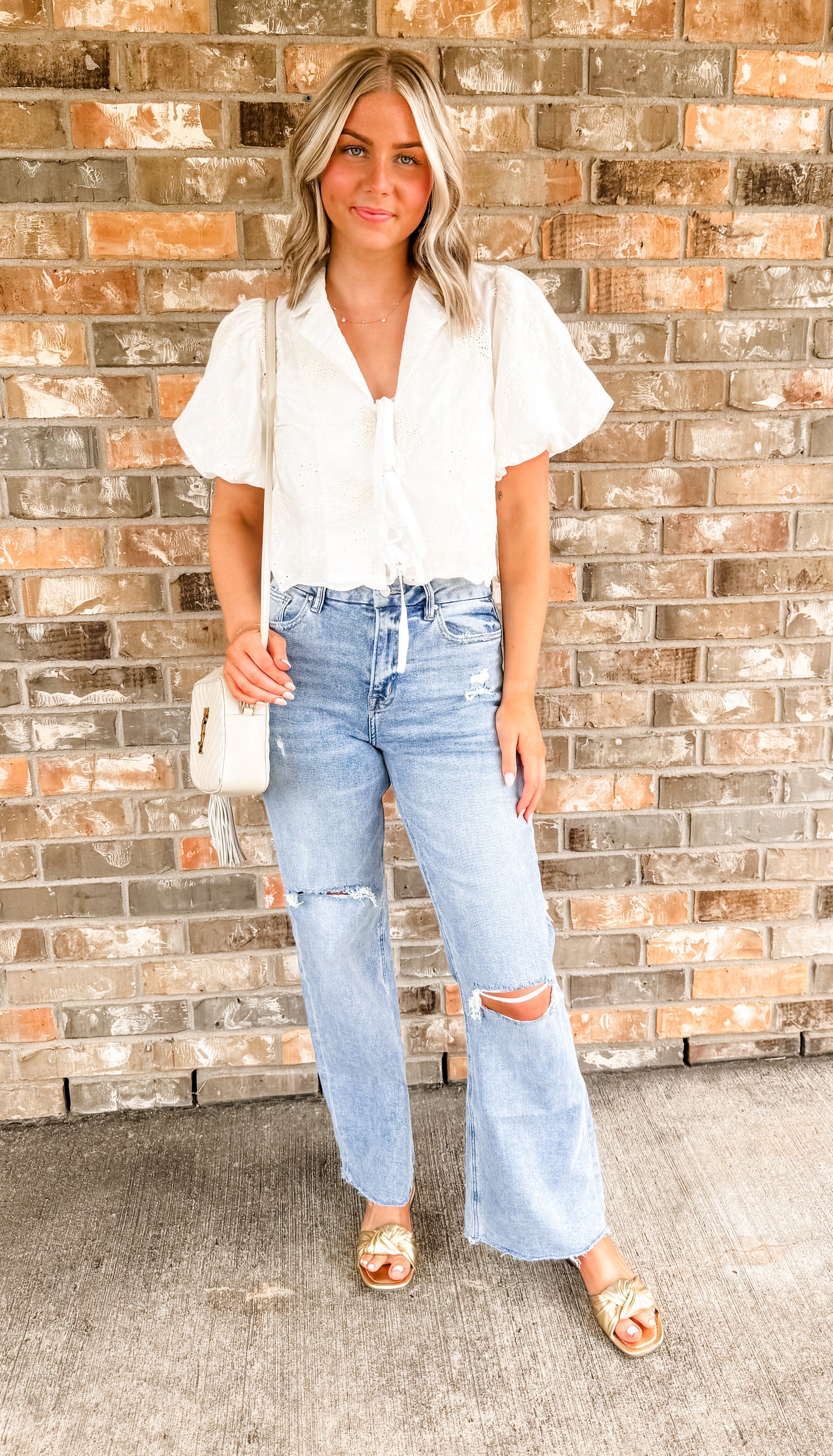 Ivy Eyelet Top