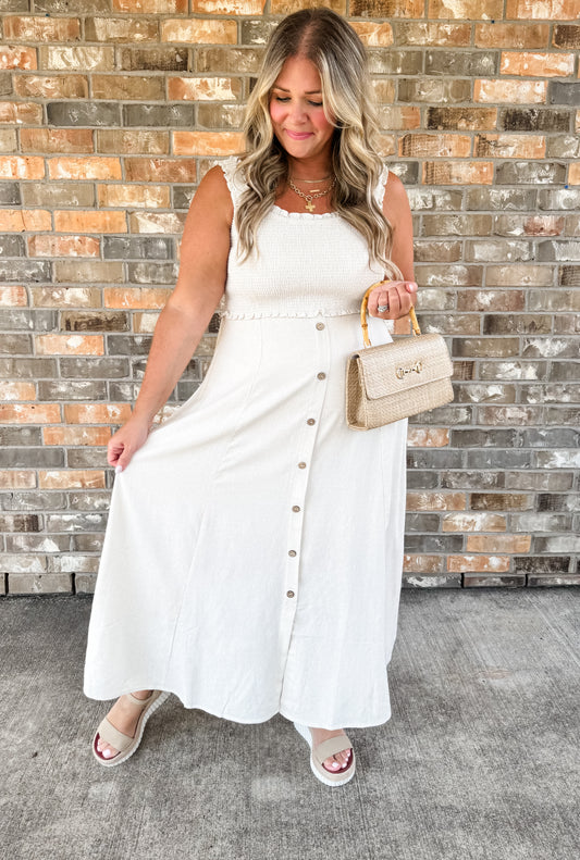 Naturally You Smocked Dress