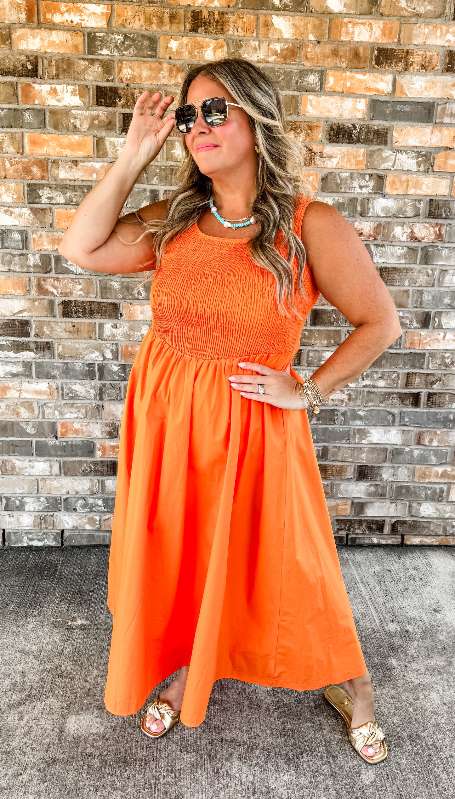 Orange Maxi Dress