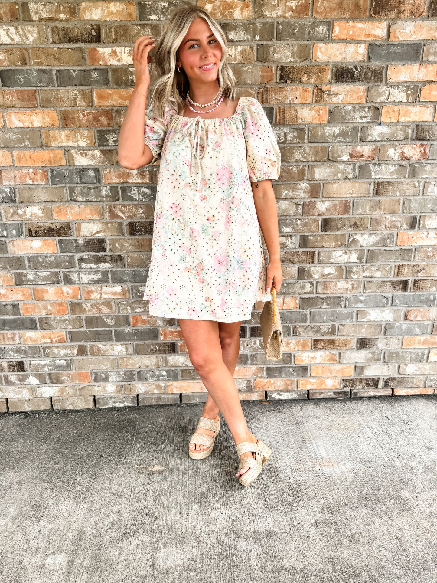 Floral Eyelet Lace Dress