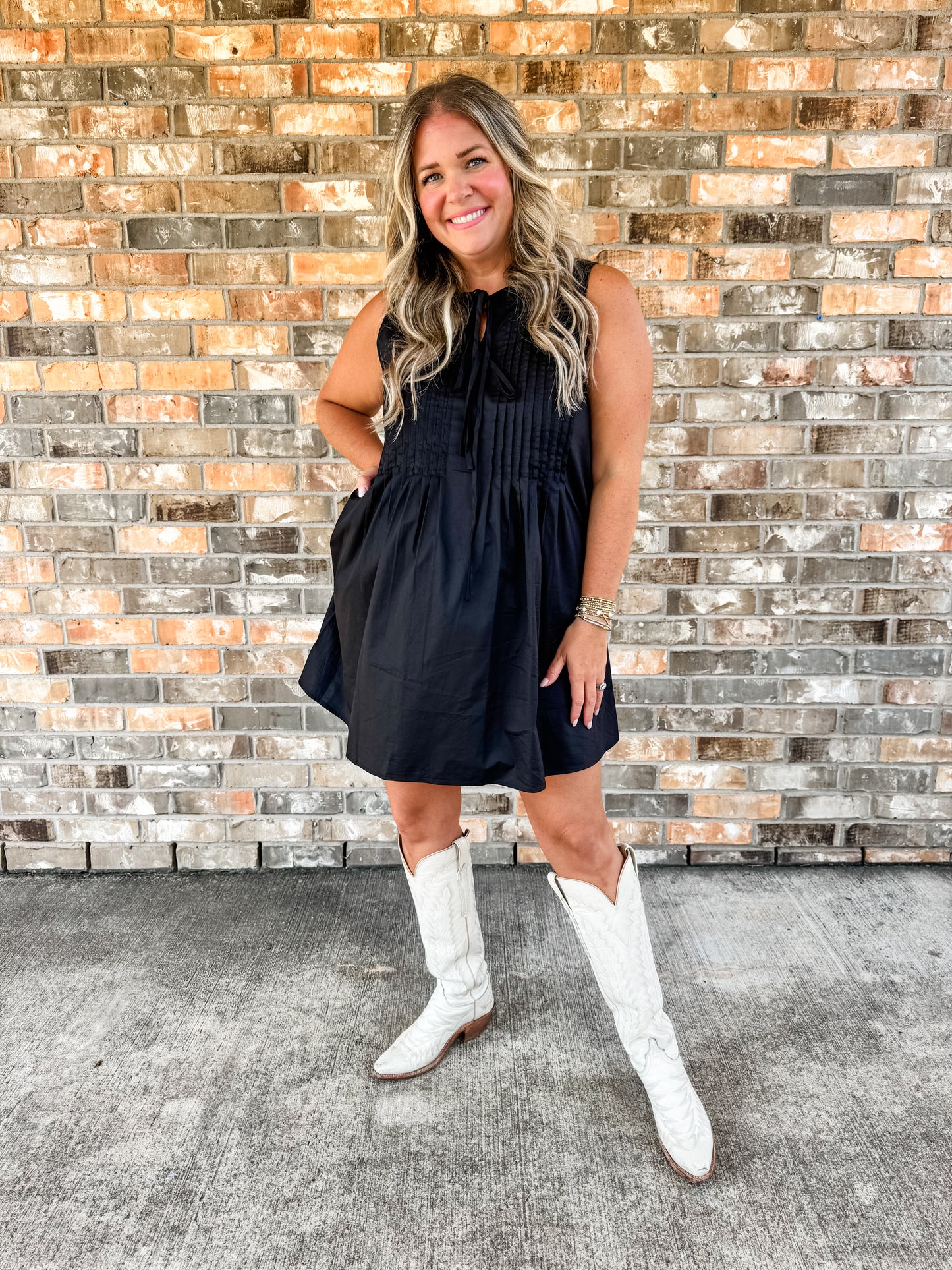 Black Bow Tie Dress