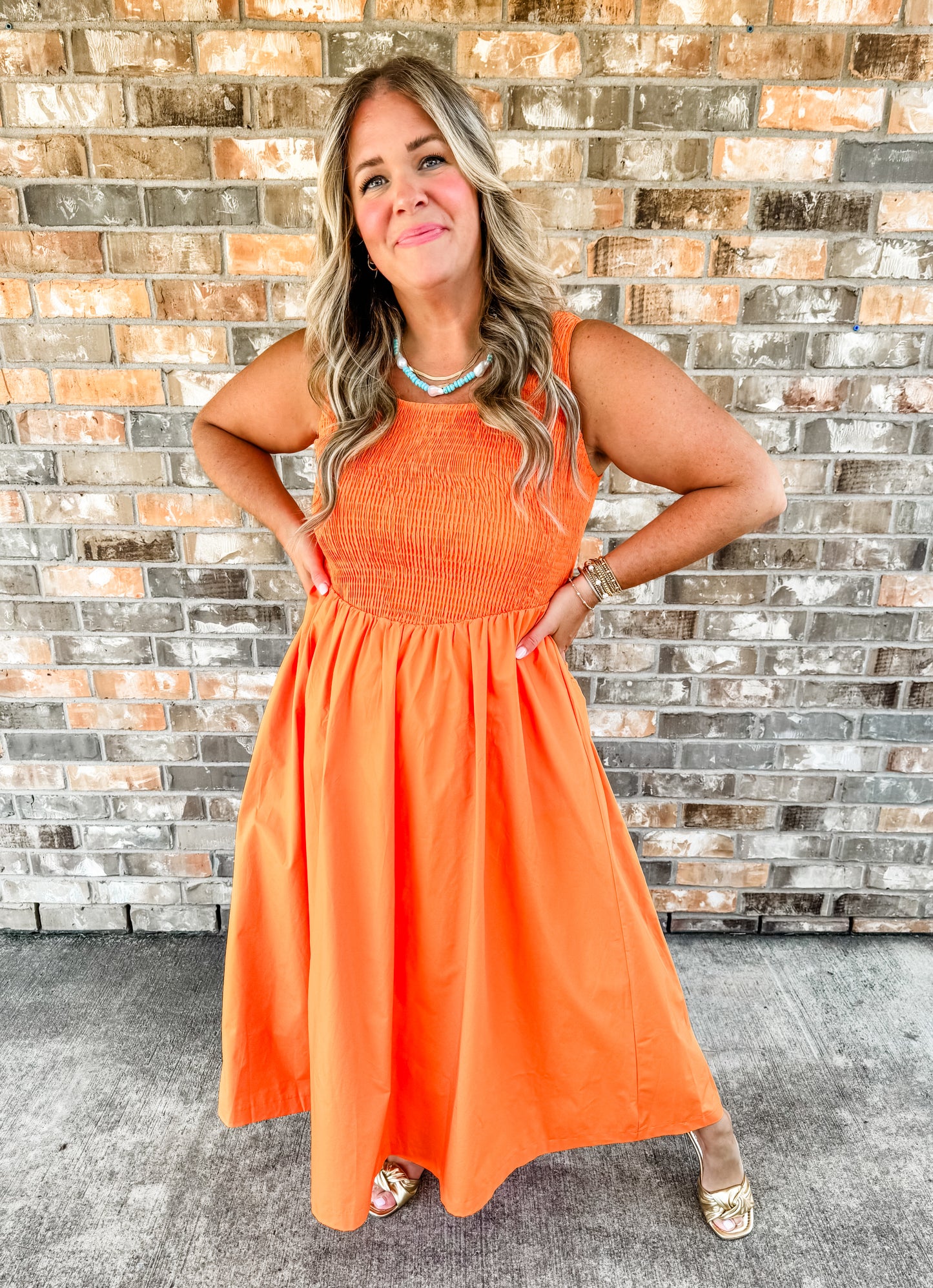 Orange Maxi Dress