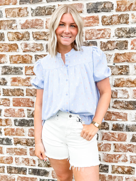 Missy Polka Dot Top