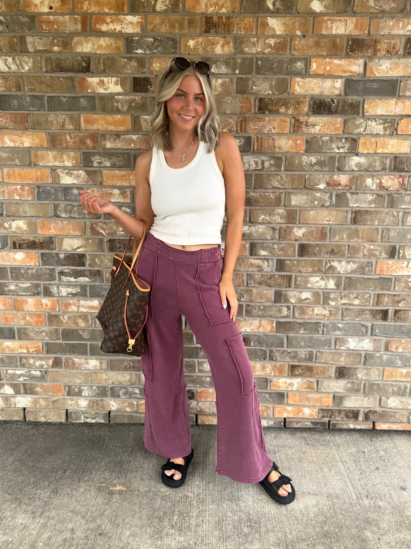 Dark Cherry Pants