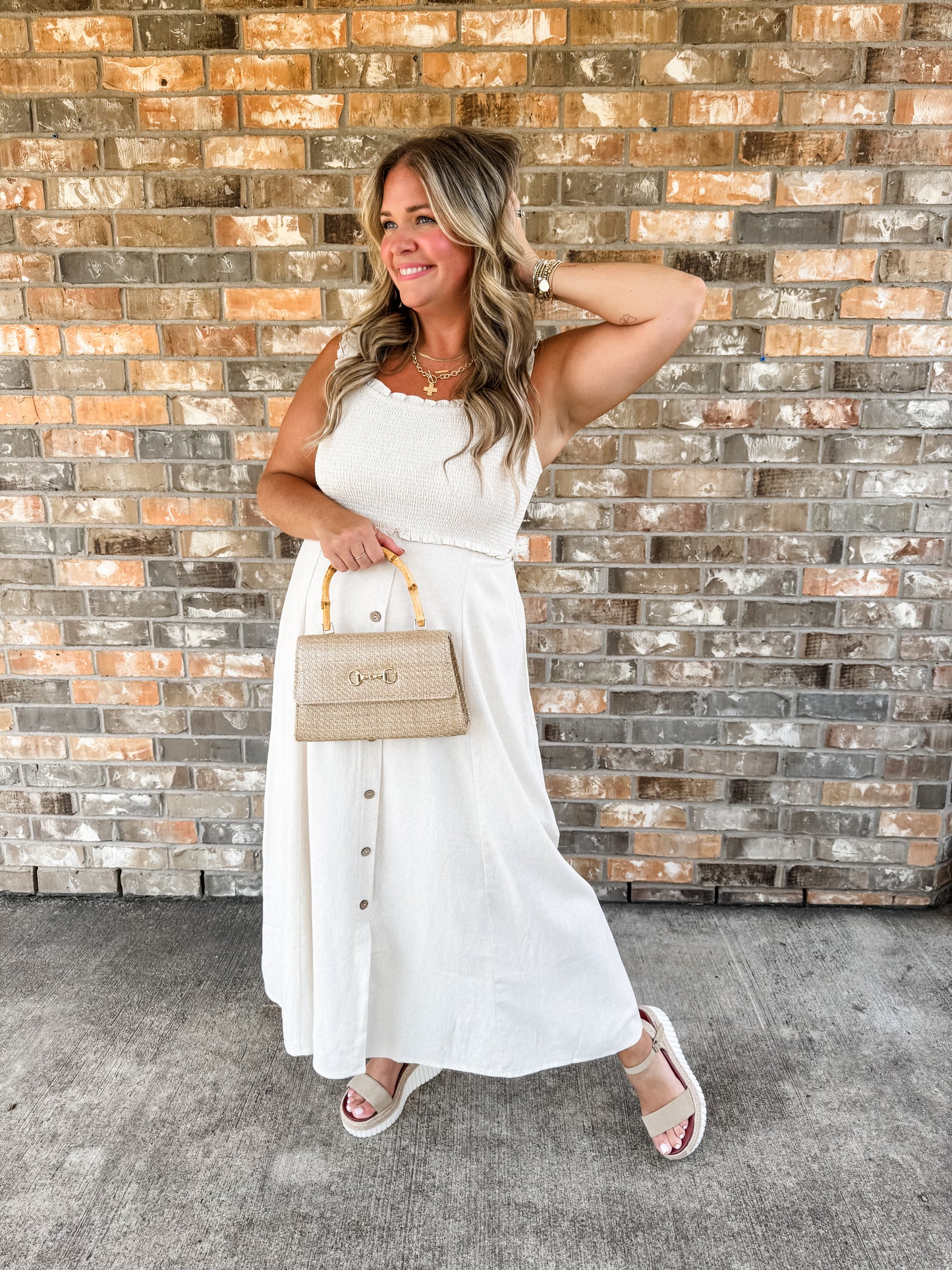 Naturally You Smocked Dress