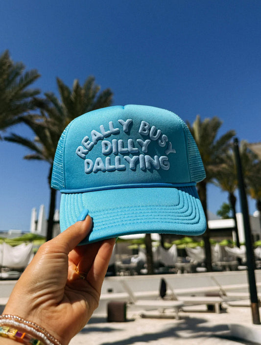 Dilly Dally Blue Trucker