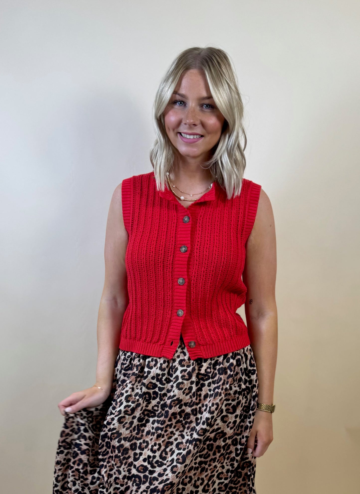 Ruby Red Sleeveless