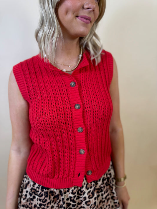 Ruby Red Sleeveless