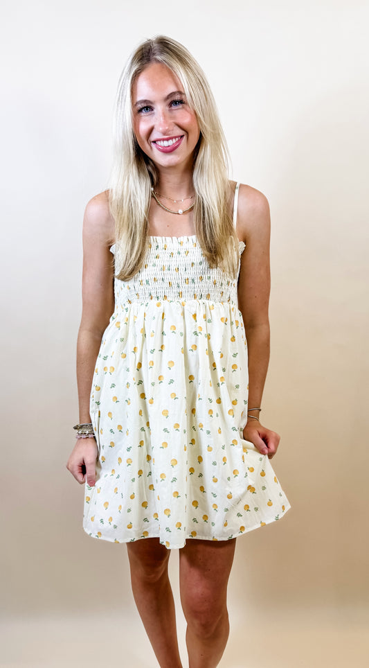 Cream Babydoll Dress
